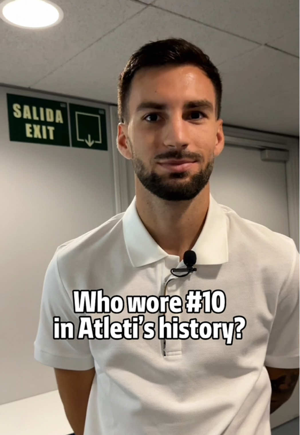 Ready to wear the magic number 😏 #alexbaena #baena #atleticodemadrid #10 #number10 