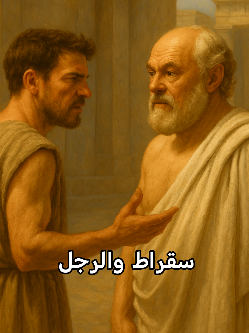 سقراط و الرجل 🏛️ #سقراط #حكم #فلسفة #socrates #fyp 