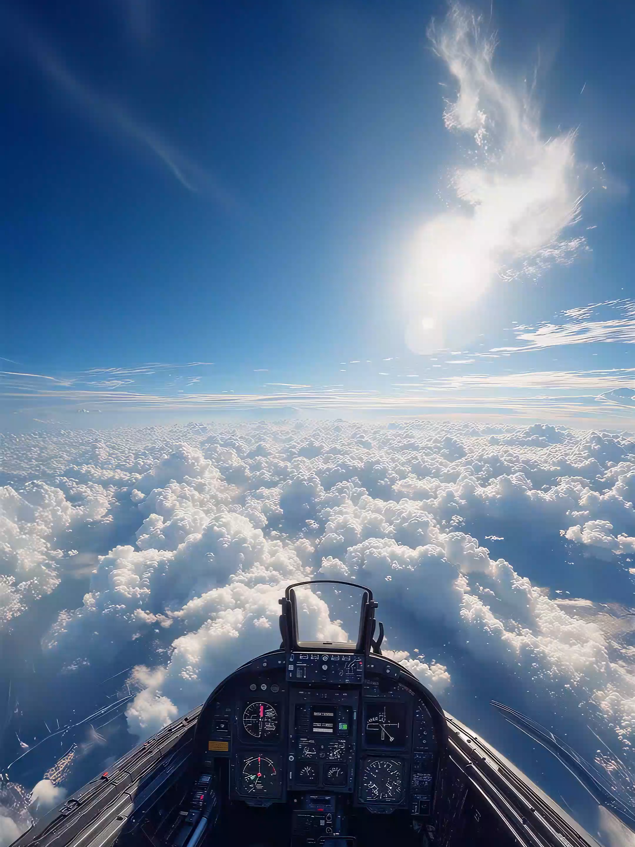 Jet above the clouds ☁️✨ AI-generated video by @predmet_ai Made by ChatGPT • AE • Kling AI #space #clouds #sky #fantasy #medieval #magic #fighterjet #fyp #4k #ai #aiart #epic #120fps #aesthetic
