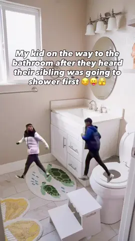 Why is it that it takes forever to get the kids to even want to shower, and then once I figure out who will shower first, the other ones get so mad and all of a sudden wanna go first?! This happens every single time, no one ever wins in this situation 😂😏😅 #momlife #momhumor #memehumor #relatablemom 