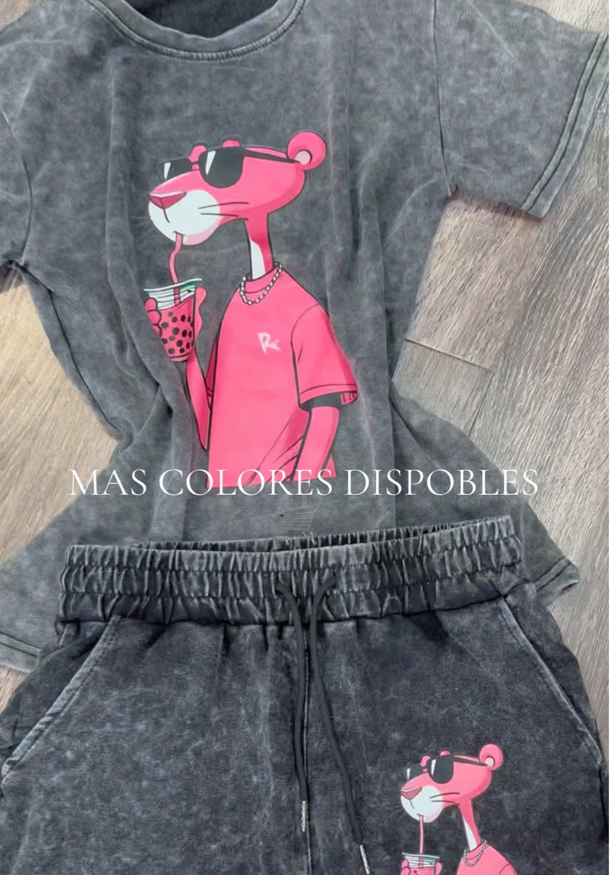 Two-piece Set Women's Panther. #panterarosa #twopiece #setwomen #pinkpanther  
