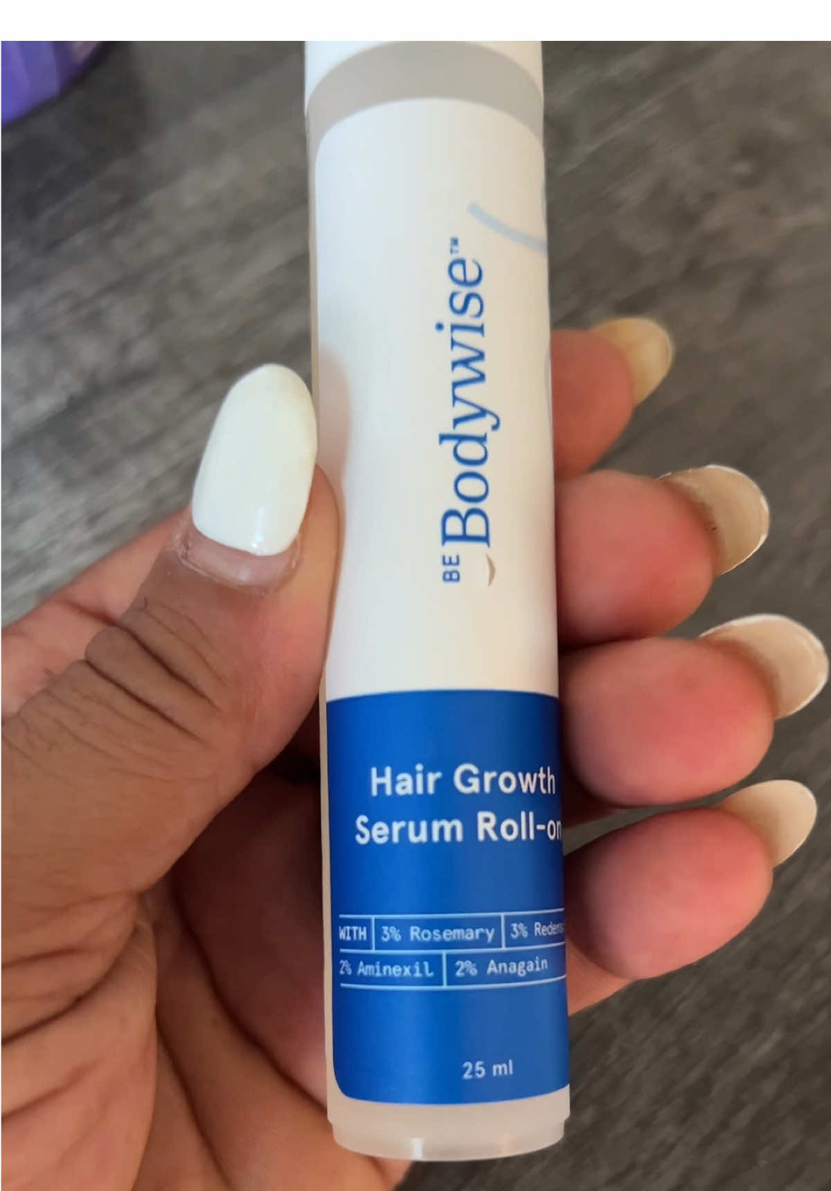 This roll-on hair growth is amazing #rosemaryoil #aminexil #anagain #redensyl #hairsupplement 