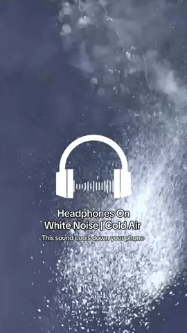 #coolingstation #coolingeffect ##whitenoise #coldair #headphoneson 
