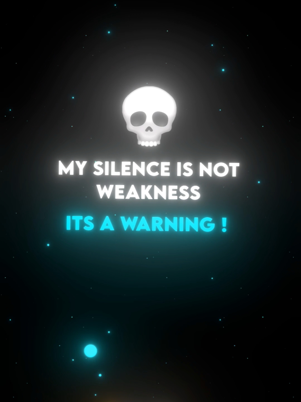 it's a warning 💀