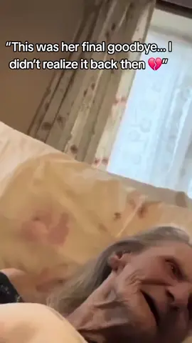 “This was her final goodbye… I didn’t realize it back then 💔” #lastgoodbye #emotionalmoment #nanilove #foryou #hearttouching #viralvideo #rememberingher 