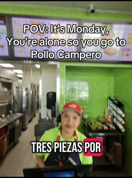 Solo date at @Pollo Campero USA #pov #mukbang #pollocampero #asmr #viral 