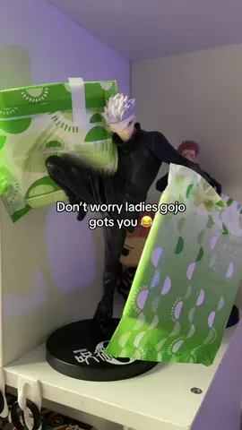 He’s here for yall 🫡 || #anime #jjk #fyp #gojo #figure #trending 