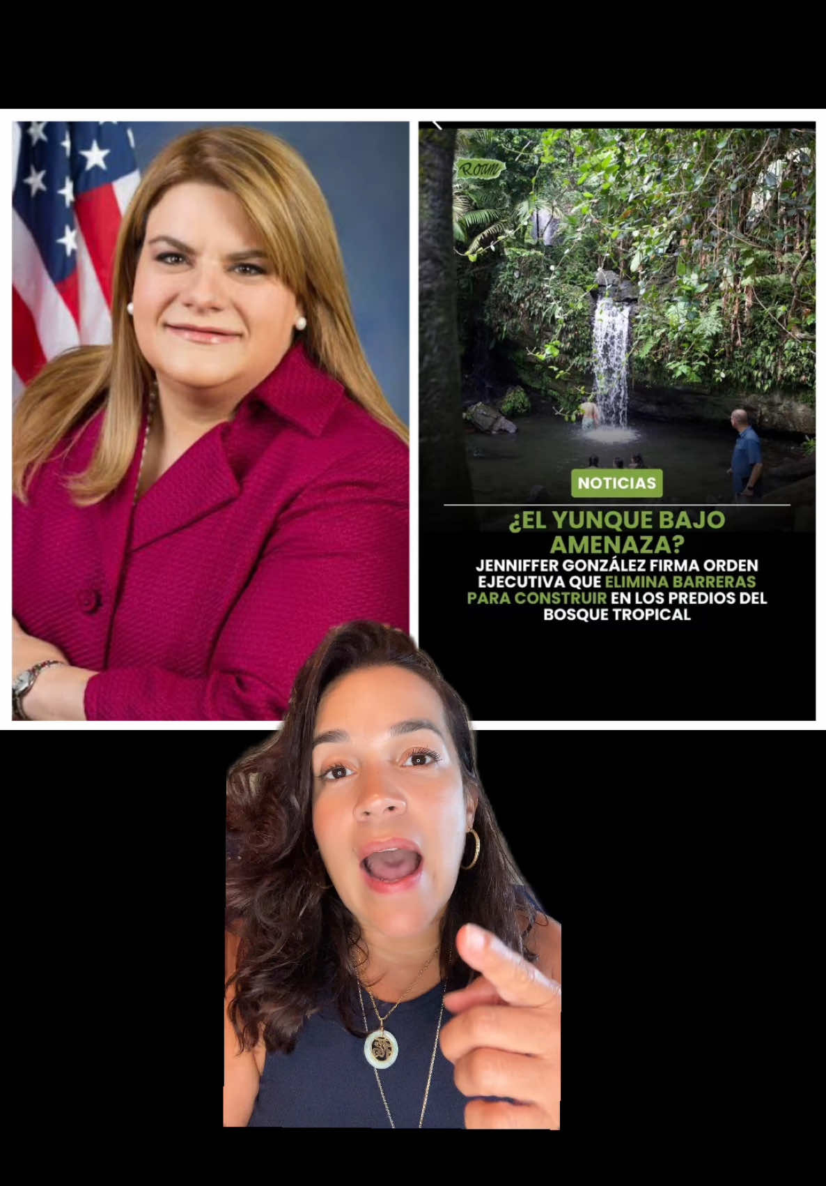 Jennifer Gonzalez Colon governor of Puerto Rico signs executive order to allow investors to build illegally on El Yunque National Forest #puertorico#elyunque#jennifergonzalez#savetheforests#isla#taino  