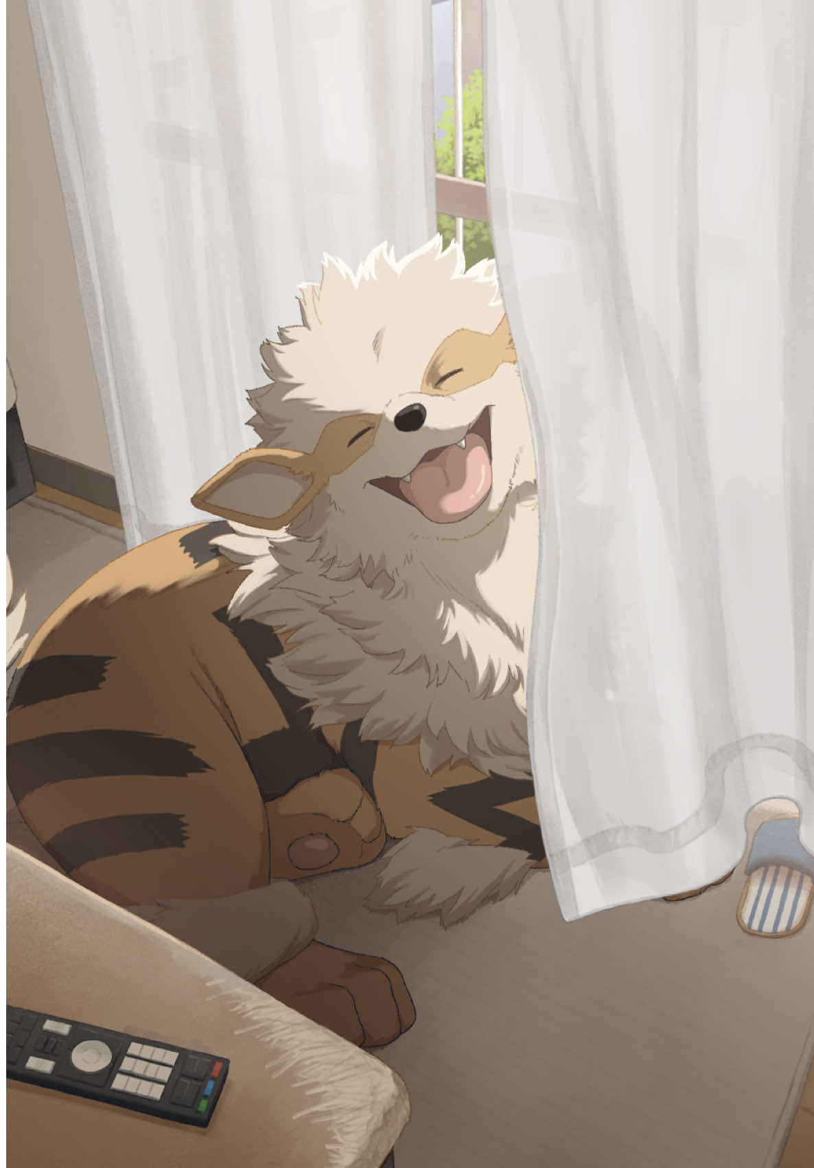 It definitely feels like we’re being watched…👀 #Arcanine #PokemonSleep 