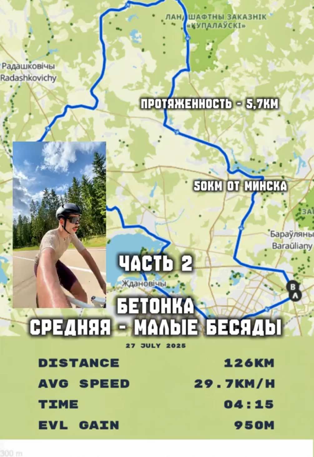 Чекай Strava, все маршруты там. Это обзор на второй участок на моем пути. Трек так же тут https://www.komoot.com/tour/2441913562