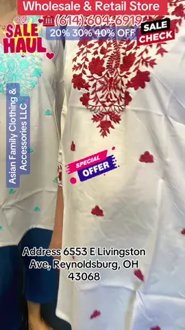 Wholesale & Retail Store!!! Asian Family Clothing & Accessories LLC. Call + 1 (614) 604-6919 address 6553 E Livingston Ave, Reynoldsburg, OH 43068 Google Maps Thank you for 10,000 visits I really appreciate everyone 20% 30% 40% OFF hurry #Asian_Family_Clothing #NepaliWholesaleStore #ClothingWholesaleStore #wholesaleStoreColumbusOhio #ForYouPage #Viral #Sale 