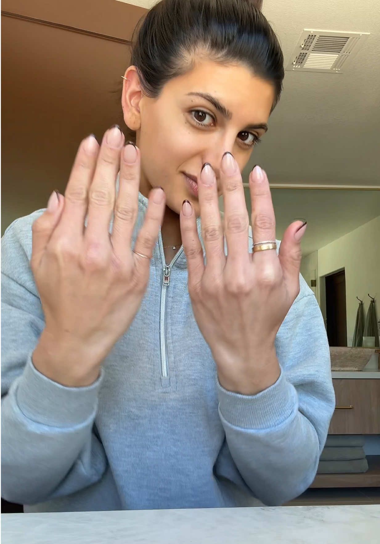 I’m ready for Fall nails #nailtransformation #nailtransition 