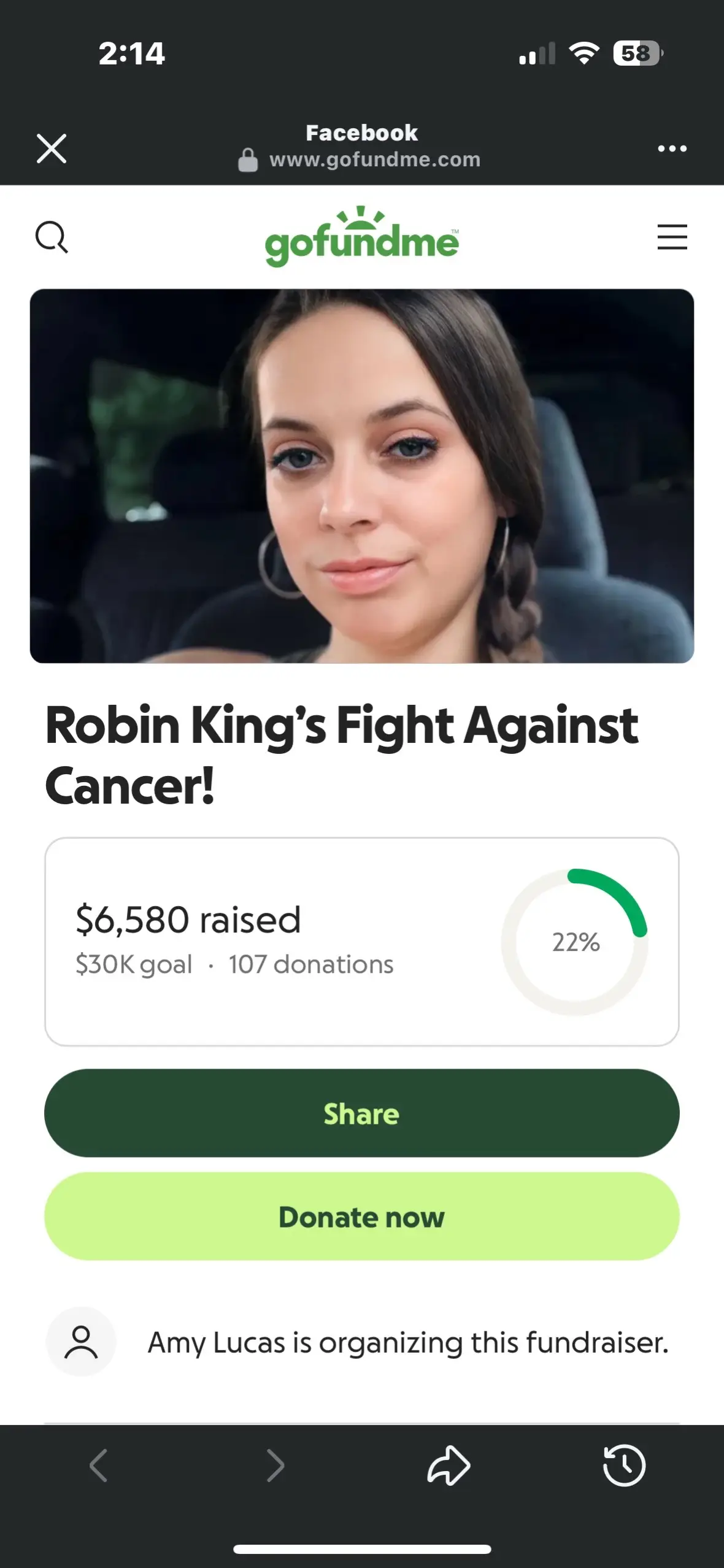 This is a longer post and not usual, but this is my Aunt Robin. We know God is the ultimate healer! I just pray if her time here is not yet finished that God YOU would bless her with the funds to seek treatment one last time. God we don’t know your plan and we don’t always understand but if this is meant to be show us Lord! #cancersucks #cancerisevil #gofundme #anythinghelps #thabkso #fyp