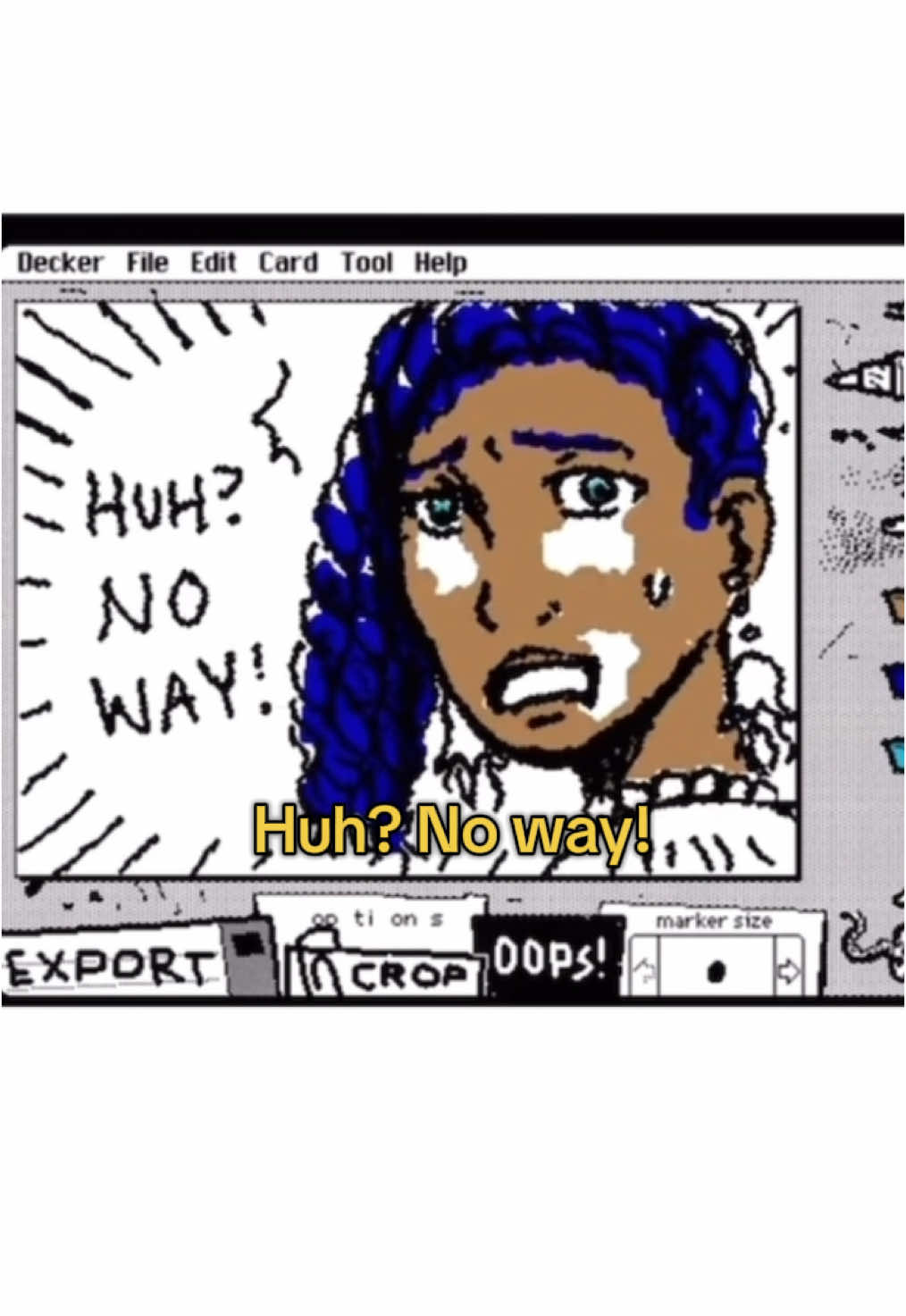 That time #Darjean tried to 1v1 the dungeon like two sessions in and got stabbed with a pike instead.  Finally did the actual #wigglypaint meme. 😭 #EasternReaches #dnd #dnd5e #dndtok #我不是天才吗 