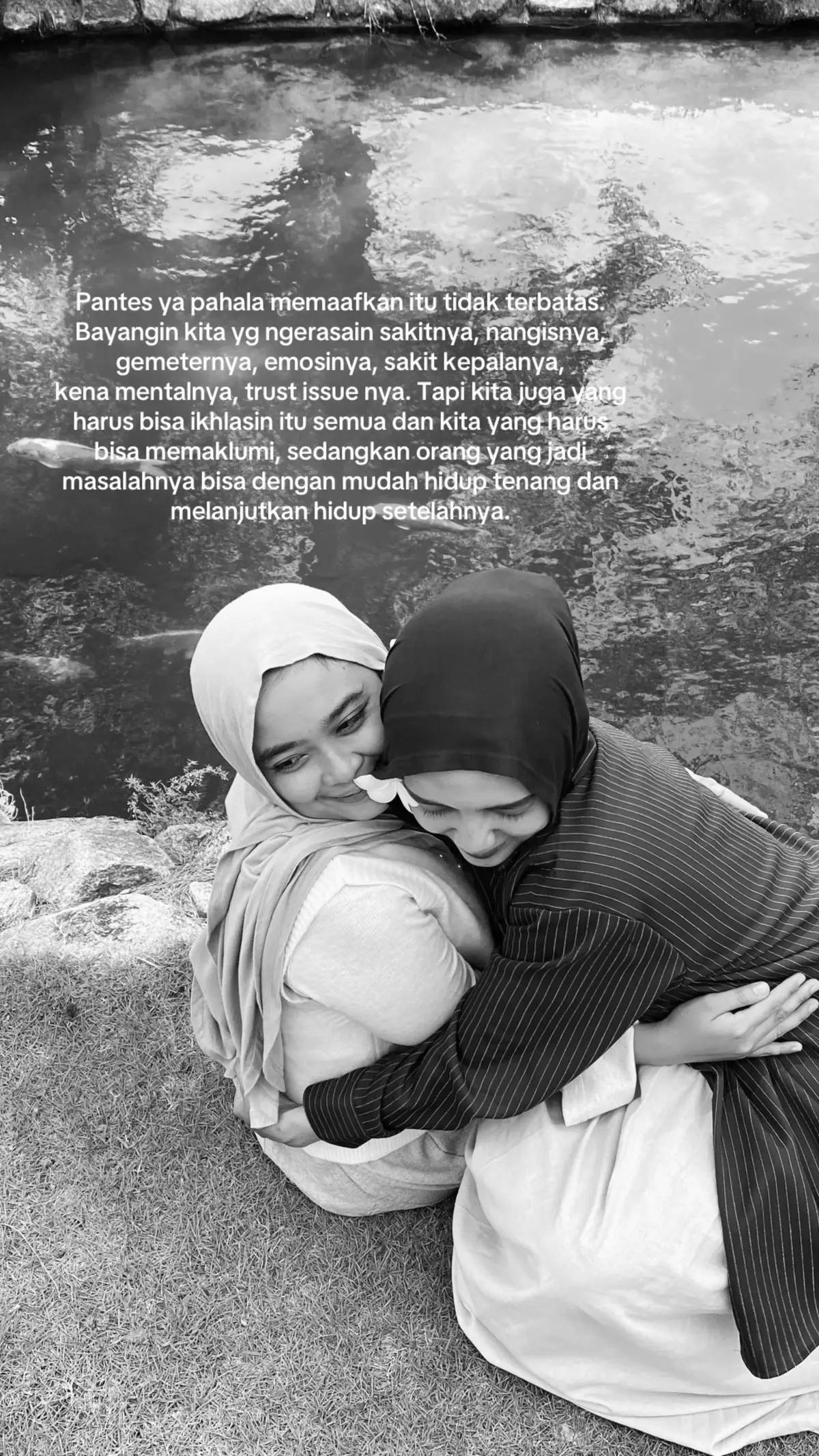 kdg kita memaafkan mereka bukan berarti mereka pantes mendapatkan maaf dari kita tapiii kita lah yg berhak berdamai demi hati kita