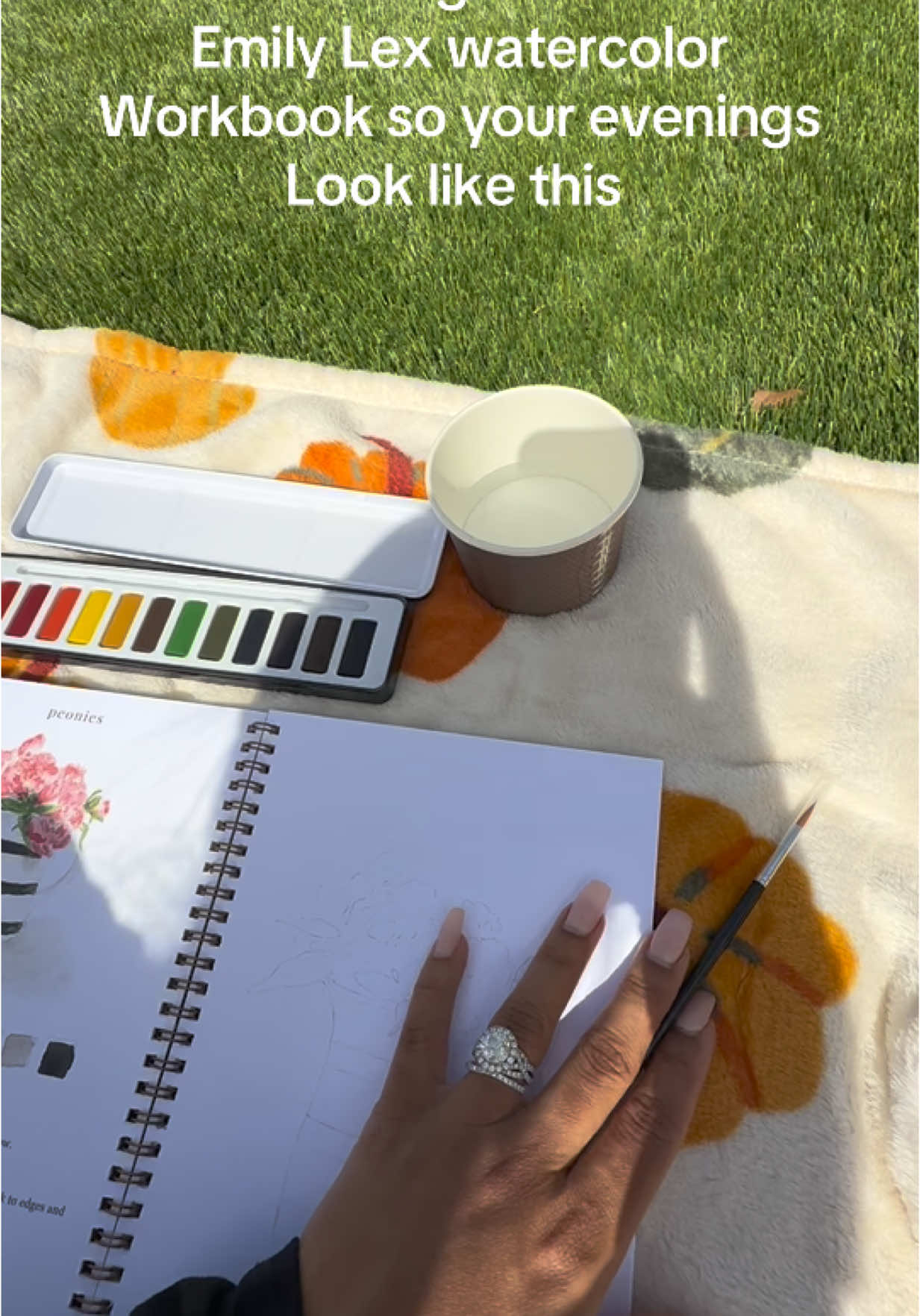 One of my yearly goals was to learn how to paint. I’m no Picasso but these workbooks sure make me feel like it! 