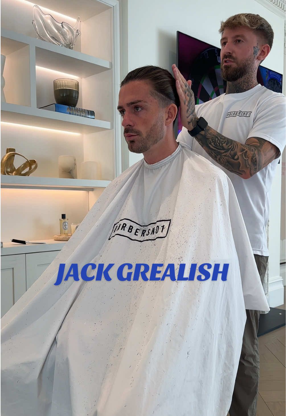 Back to training haircut for @Jack Grealish - Always good to see you. See you again next week! #jackgrealish #manchestercity #liverpoolbarber #barbersno1 #liverpool 