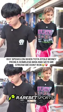 RAY SPEAKS ON WHEN TOTA STOLE MONEY FROM A HOMELESS MAN AND SAYS WE STREAM WE DONT ROB😭❤️‍🩹#fyp #viral #tota #rayasianboy #dominicanrepublic 