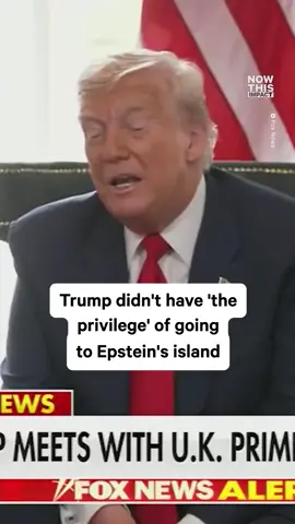 Trump might not have had ‘the privilege’ of going to the island, but he didn’t mind hopping on Epstein’s private jet or partying with him.