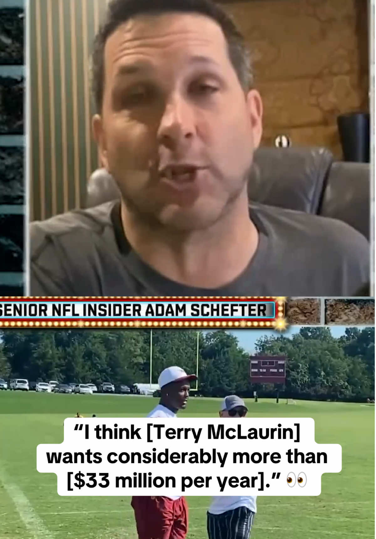 #AdamSchefter says the #Commanders and #TerryMcLaurin are not close on a deal 😳 #NFL #trainingcamp #DC 
