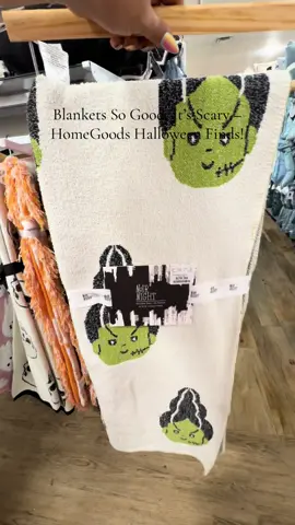 Halloween throw blanket heaven just dropped at HomeGoods and I grabbed the best of the best! 👻🎃 Skulls, ghosts, pumpkins, Frankenstein — every spooky aesthetic in cozy form. These match any Halloween theme from chic to creepy cute! 🎃 Shop it now via my LTK 🔗 in bio. #homegoods #homegoodsfinds #hgfinders #halloween #halloweendecor #fyp #homedecor #blanket 