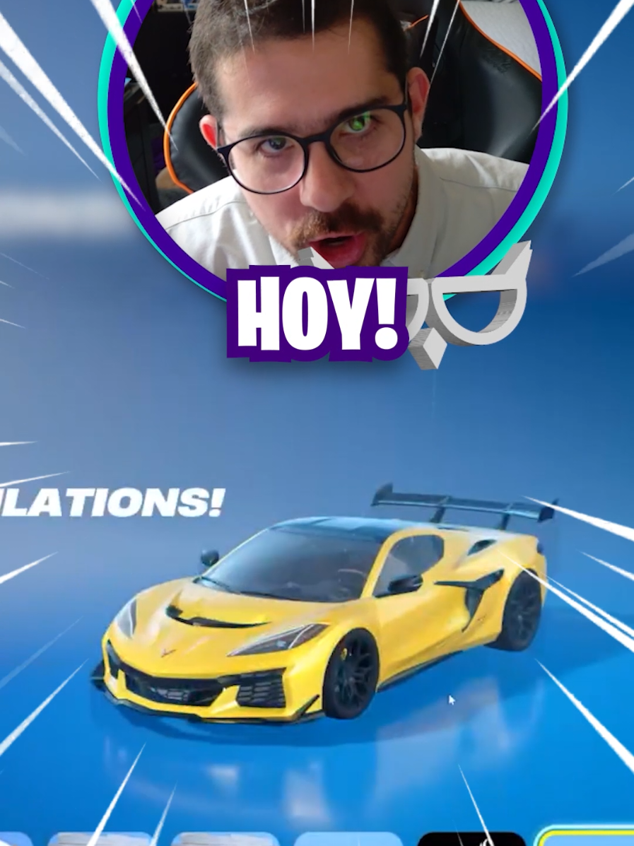Consigue el Corvette ZR1 HOY en Fortnite! 🔥 #gamerentiktok #fortniteespañol #fortnite #gusbars 