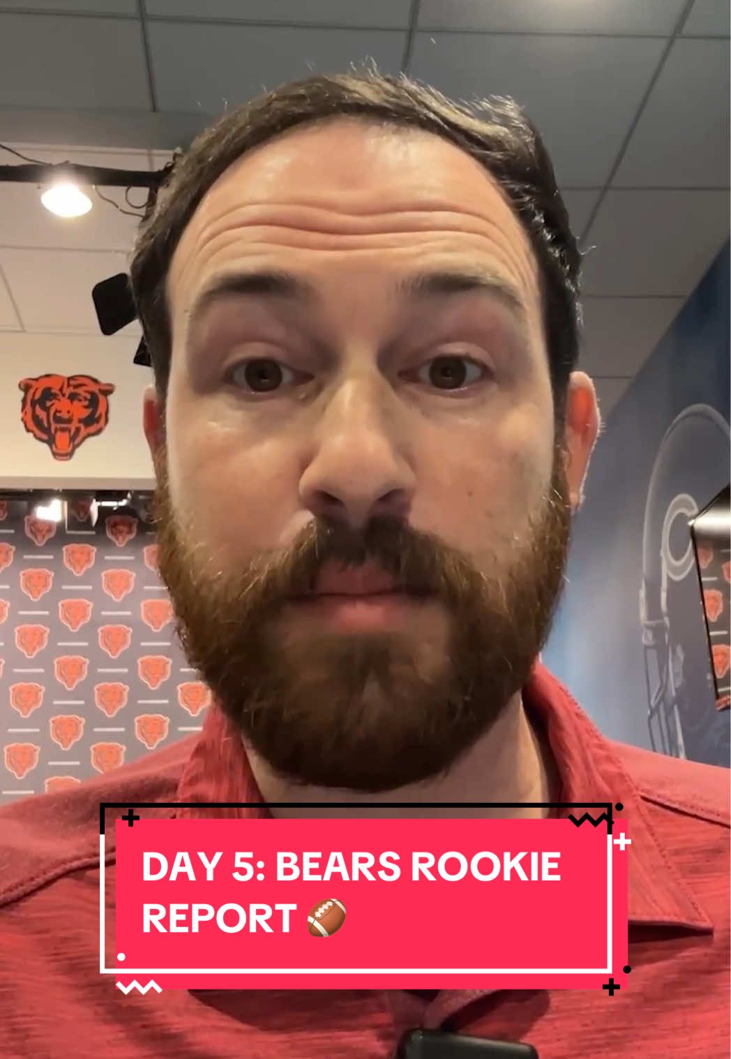 Your Bears training camp day 5️⃣ rookie report 👀 #chicagobears #trainingcamp #nfl 