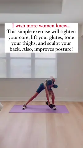 I wish more women knew… You don’t need hours in the gym to see real results. Just 30 minutes, dumbbells, and moves like this👇 Lateral lunge with a row ✅ Tones inner thighs and glutes ✅ Strengthens your back and arms ✅ Improves balance and coordination ✅ Perfect for full-body sculpting Pair this with the right diet and consistency and the results will come. This is exactly the kind of workout you’ll find inside my app—designed for busy women who want to feel strong, toned, and confident 💪 Follow for more tips & workouts! #homeworkout #womensfitness #strongnotskinny #fit