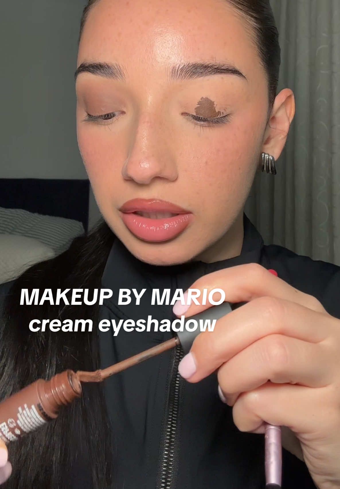 @makeupbymario cream eyeshadow review 👁️☕️  using shade espresso  #makeupbymario #creameyeshadow #makeup #firstimpression #review #fyp #viral #mirandamoney #mirandalittle 