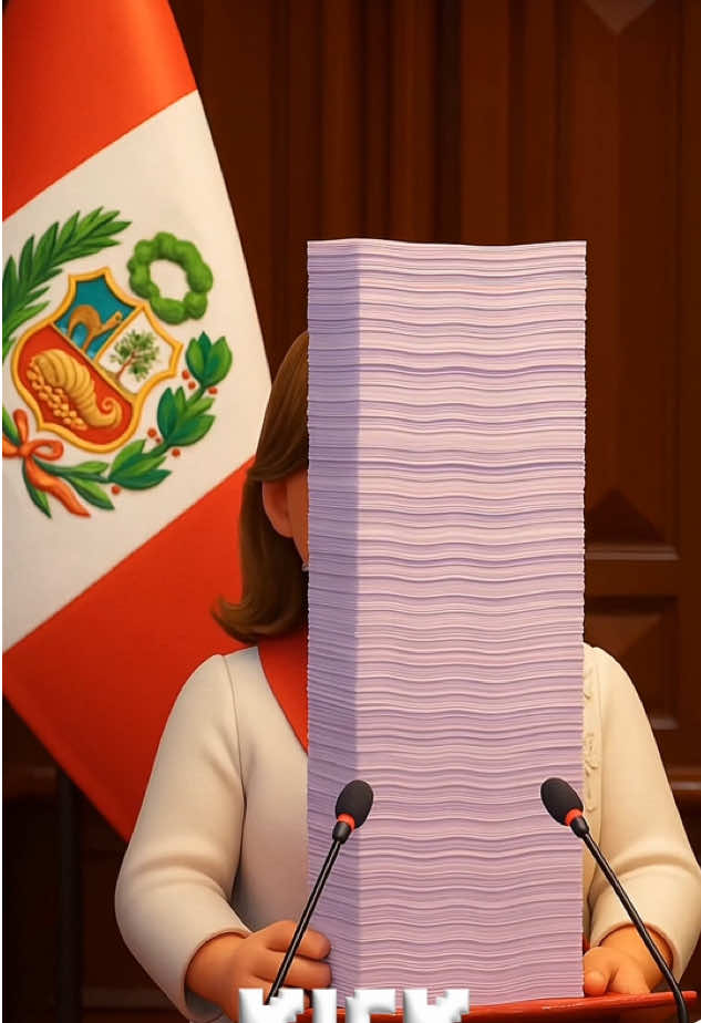 Menos mal se salteó 15 hojas 😂 #dinaboluarte #mensajepresidencial #fiestaspatrias #congresodelperu #congreso #28dejulio 