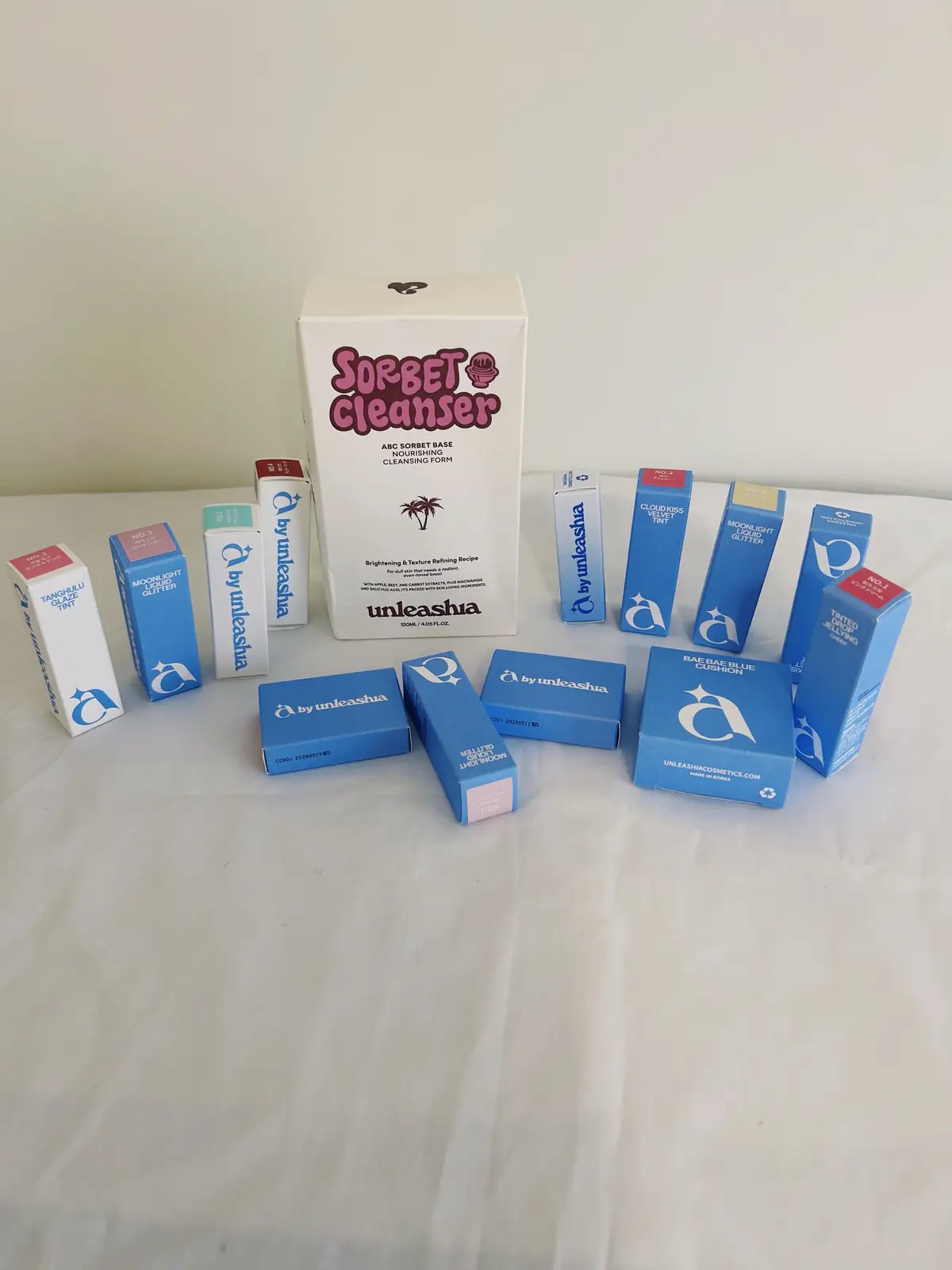 Thankyou @Unleashia Global for this amazing pr.  I love these cute small packing so easy for every day use and perfect for travelling.  Unleashia is now avaliable on @amazon,tiktokshop and @yesstyle . #unleashia#abcsorbetcleanser#kbeauty#glassskin#skintok