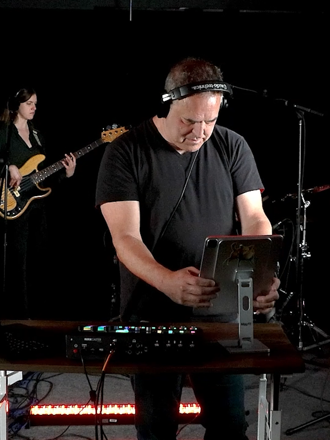 Tom collaborated with musical guest Landlady for a live sound collage