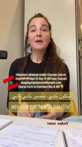 Fun #Lebanese #Arabic Expression 🇱🇧 Intensive Lebanese Arabic Courses Live on Zoom🇱🇧🇱🇧Sept 15-Dec 14 (50 hour Course) chaghig@globetrotwitharabic.com Course Form in Comment Box & BIO👇 #Levantine #Lebanon #Beirut #learnarabic #lebanesediaspora ##onthisday 