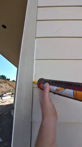 Caulking #construction #siding #caulking #satisfying #asmr 