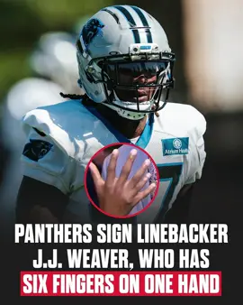 The Panthers have signed UDFA J.J. Weaver out of Kentucky. The six-year member of the Wildcats has polydactyly, which causes the extra finger.  #nfl #xyzbca #bankofamerica #xyzbcafypシ #viral #fy #NFLTikTok #kentucky 