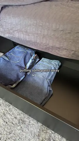 putting some of my pants away #fashion #fashiontiktok #outfitinspo 