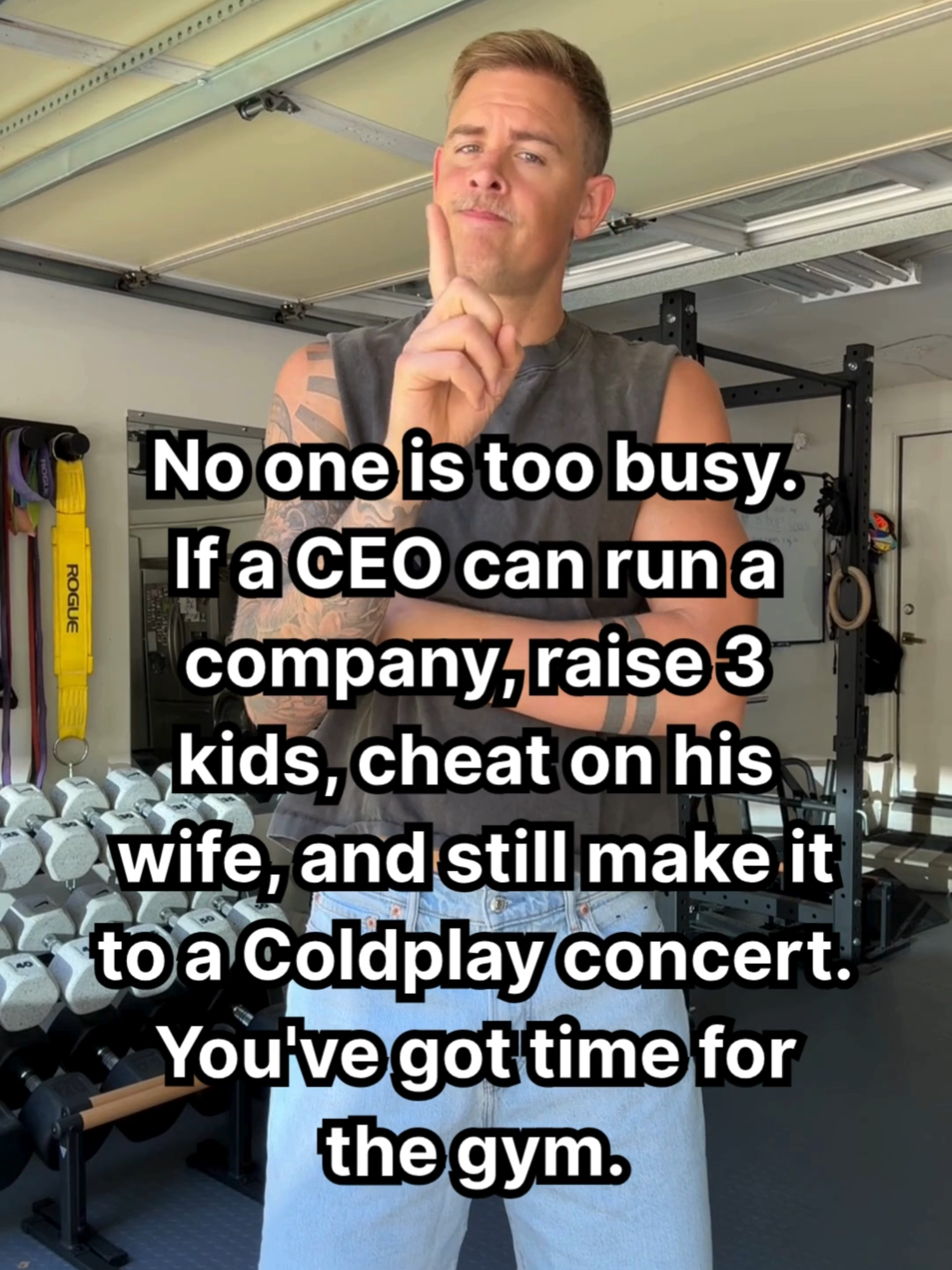 You've got time for the gym! 😤