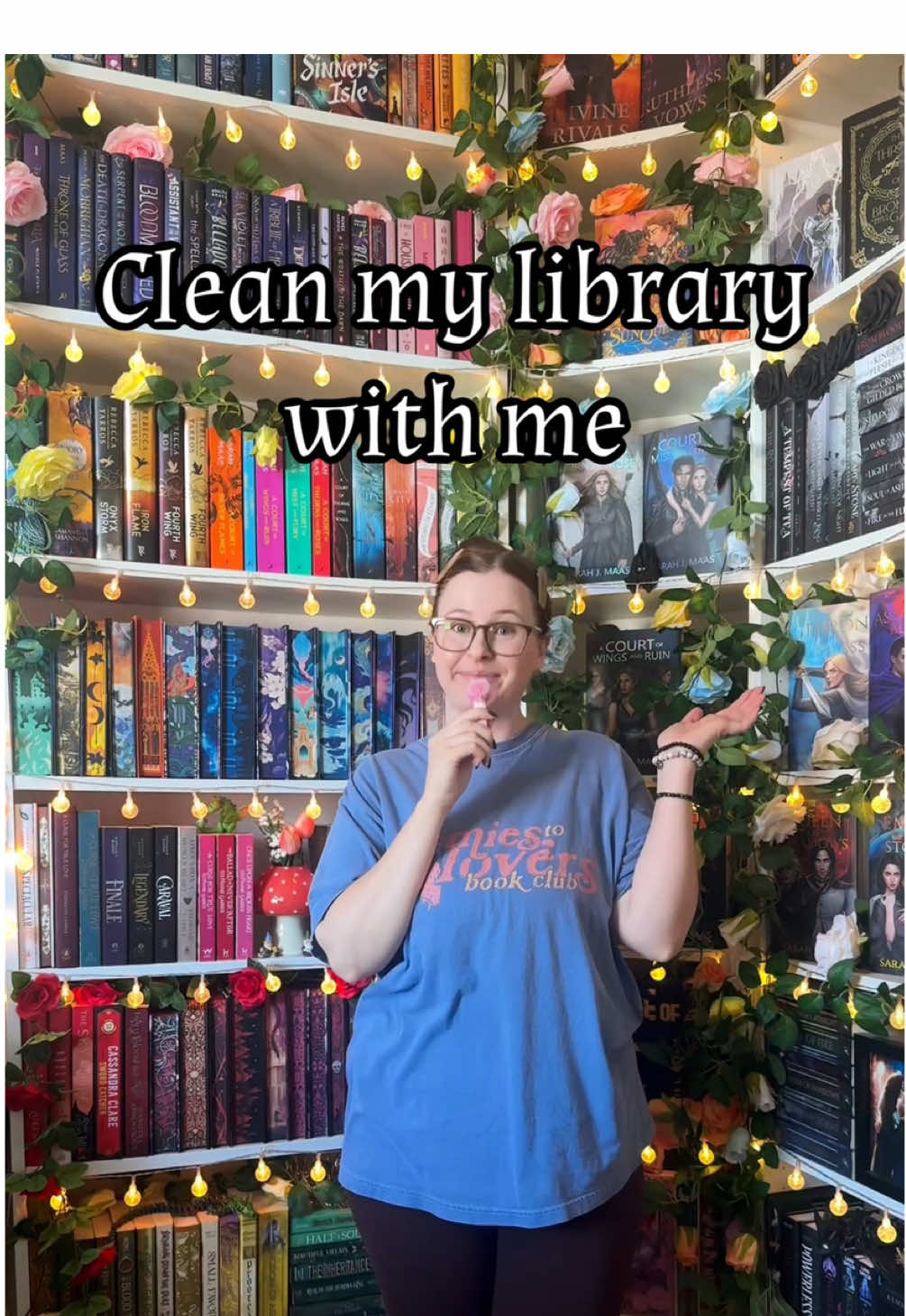 Sit back, relax, and watch me tweak out as I try to clean my library ☠️ QOTD: How often do you reorganize your shelves?  #bookshelftour #bookshelforganization #libraryorganization #bookshelves 