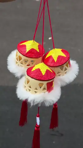 đèn lồng trung thu nón lá sao vàng.#trungthu 