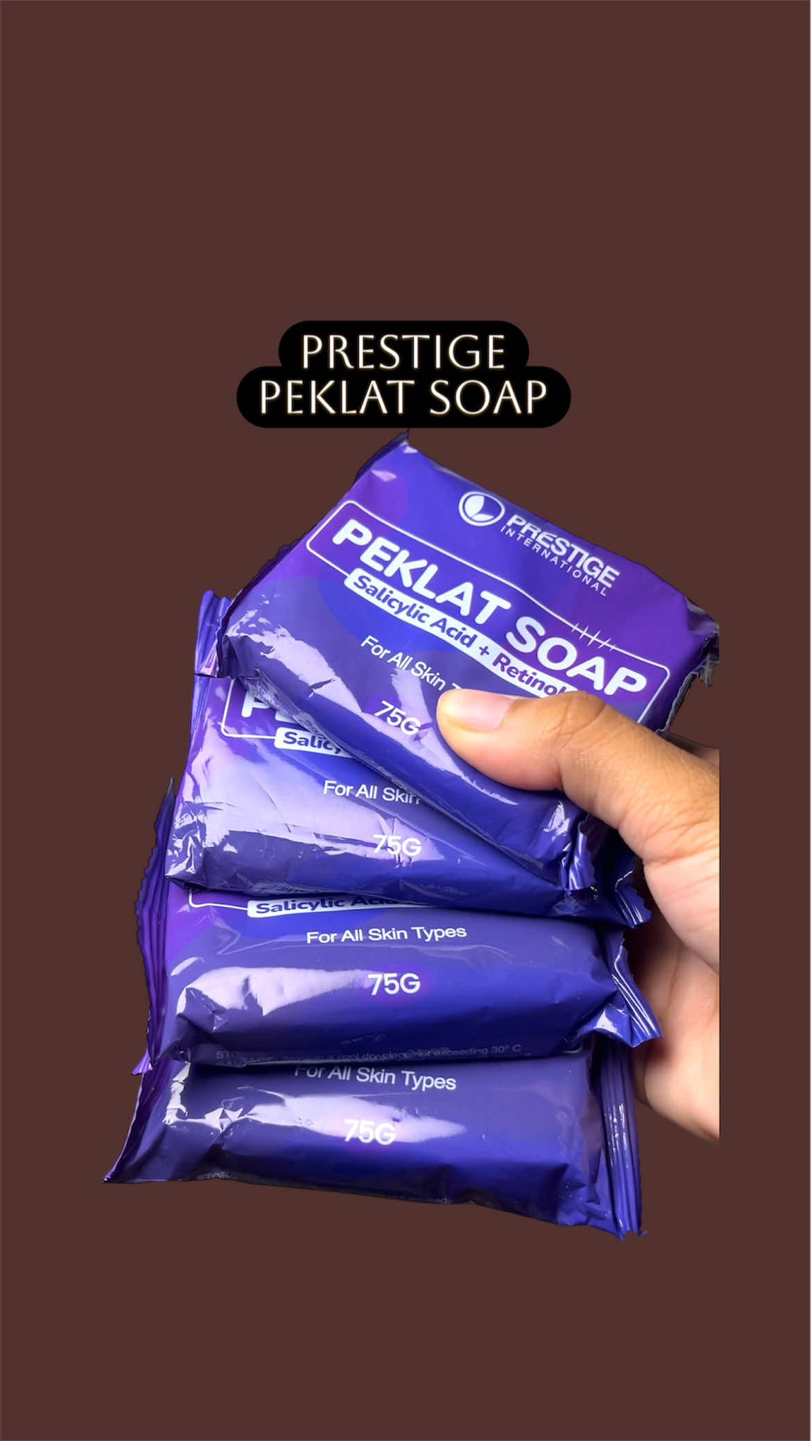 do you have acnè marks, darkspots, or stretch marks? this soap is perfèct for u! #prestige #prestigeinternational #prestigeinternationalofficial #peklatsoap #prestigepeklatsoap #peklatsoapsalicylicacidretinol 
