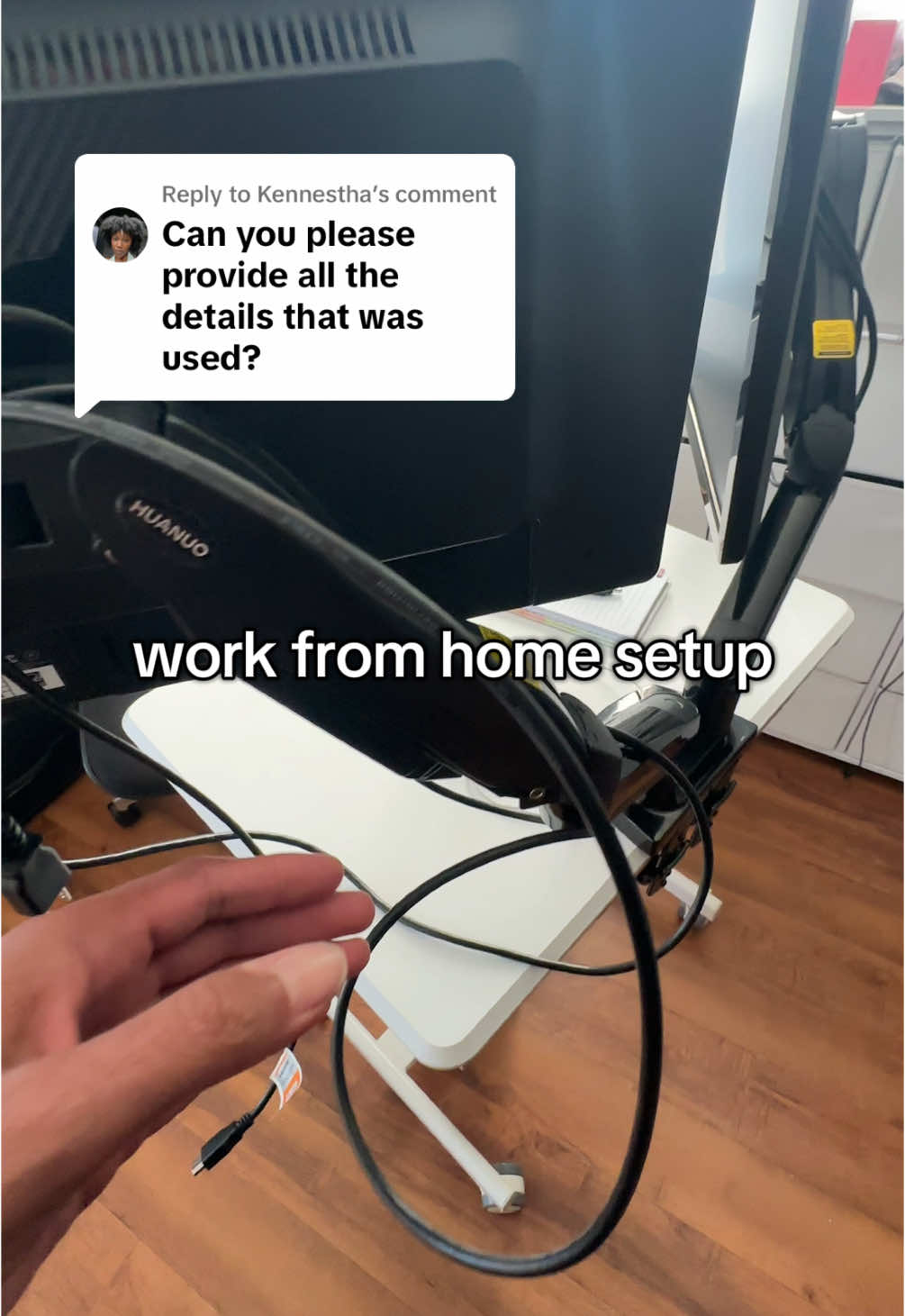 Replying to @Kennestha Here are the details of his work from home /small office setup. Hope that helps