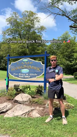 Come on a tour of @Camp Weequahic 💛💙 #summercamp #campleaders #summer2025 #campweequahic #fyp #tour #friends #travel #usa #camp #campfriends 