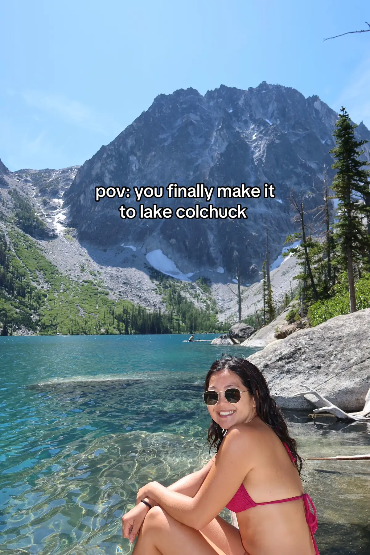 another jaw dropping summer weekend living in Washington  #lakecolchuck #pnw #seattle #pnwadventures #alpinelake #pnwtravel #Outdoors 