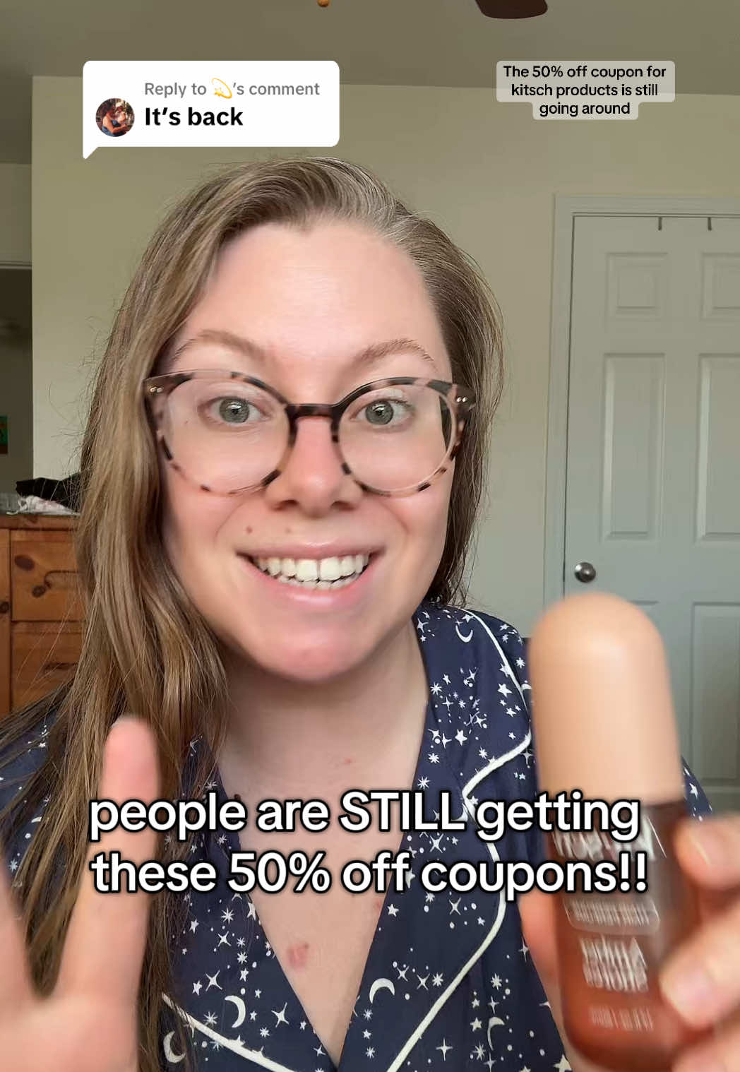 Replying to @💫 the 50% off coupon is still out there!! It's only for select accounts unfortunately but let me know if yall get it!! @Kitsch #kitsch #kitschhairperfume #hairperfume #bodyspray #perfume #perfumetiktok #kitschhaircare #tiktokshopcoupons #tiktokshopcreatorpicks #tiktokshopbacktoschool 