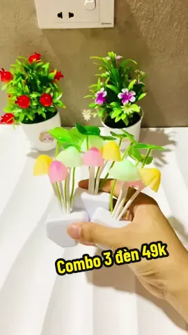 Combo 3 đèn ngủ cảm biến thông minh hình cây nấm đẹp 49k#denngu #denngucambien #xh #xuhuong #viraltiktok 