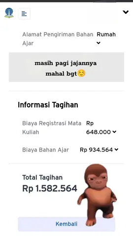 semangat cari cuan lagiii☺️ #registrasi #kuliahonline #ut #universitasterbuka #utjakarta #jakarta #fyppppppppppppppppppppppp 