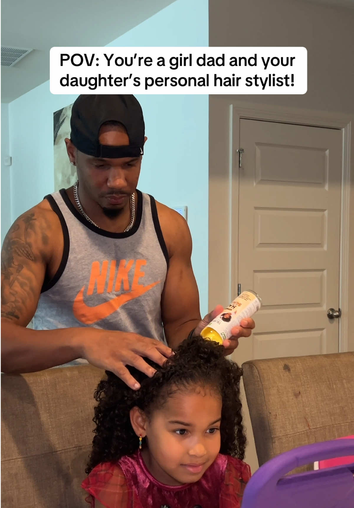 I’ve got to be honest…this hairstyle took longer than I thought it would. Luckily Toni’s really patient with me! I’m gonna need Tessa to take notes!  #kidhairstyles #hairstyle #girlshair #hairinspo #girldad #girlmom 