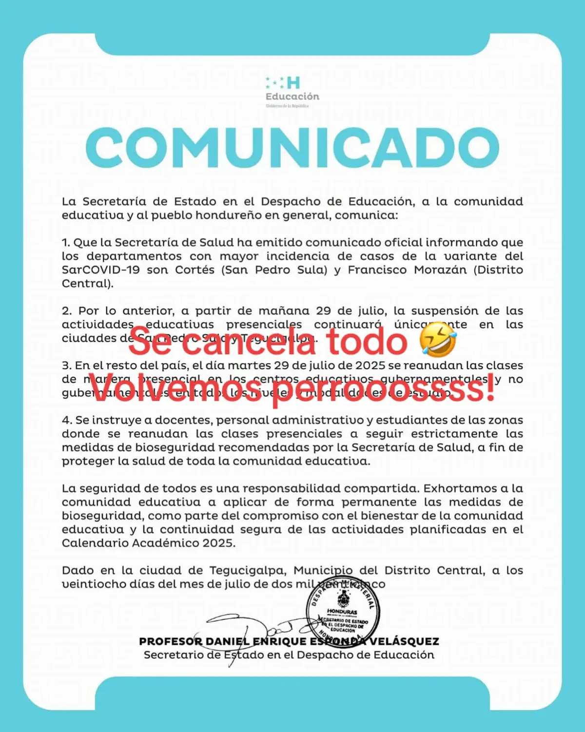 Más fue el drama que nos armamos 🤣#covid19 #honduras #paratii 