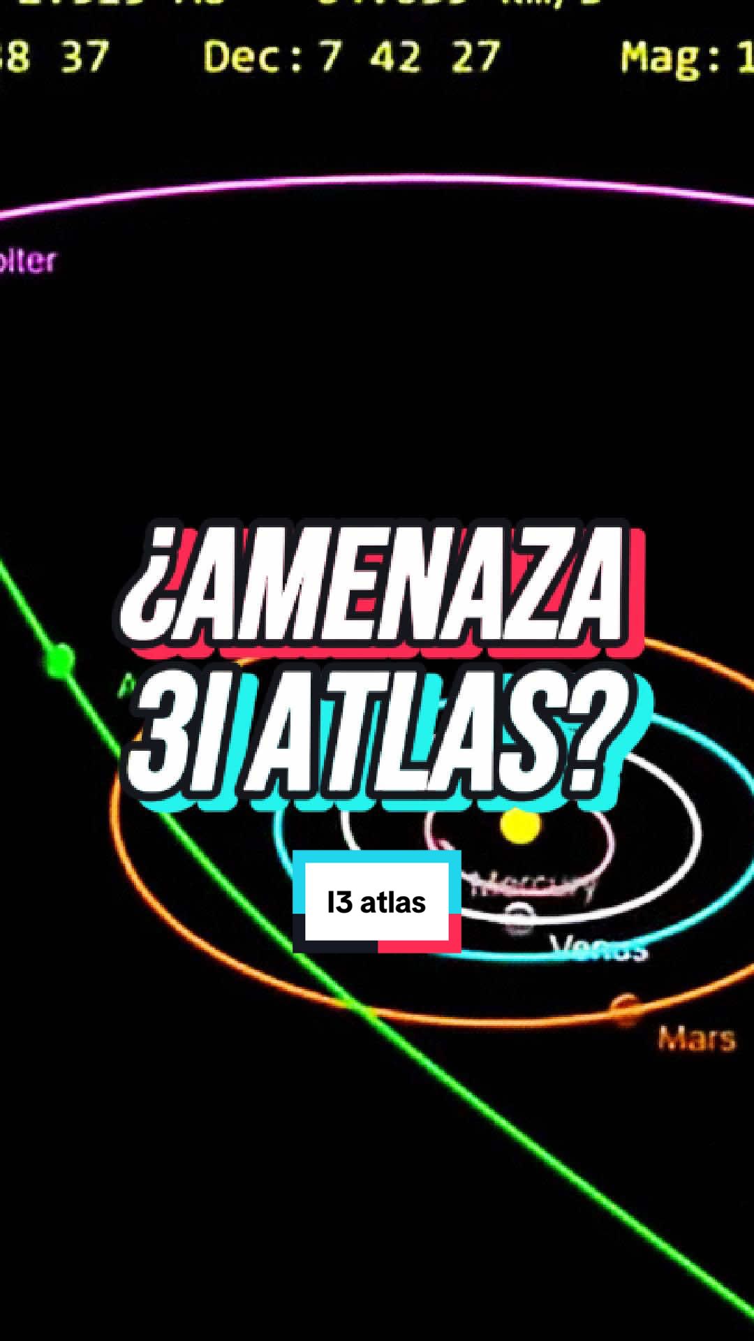 🌌 ¿Un cometa… o una sonda alienígena? El objeto interestelar 3I/ATLAS se dirige al interior del sistema solar a 221,000 km/h. Aunque muchos lo consideran un simple cometa, su trayectoria anómala, tamaño de hasta 30 km y velocidad extrema han hecho que científicos como Avi Loeb sugieran algo más inquietante: ¿una posible nave alienígena? La ciencia aún investiga. ¿Y tú, qué crees que es? ¿Qué es 3I/ATLAS, el objeto interestelar que viene hacia la Tierra? Científicos analizan si 3I/ATLAS es una nave alienígena. 3I/ATLAS: velocidad, tamaño y posible origen extraterrestre. Avi Loeb vuelve a plantear la hipótesis alienígena. Objeto interestelar 2025: ¿cometa o tecnología avanzada? #3IATLAS #ObjetoInterestelar #MisteriosDelEspacio #AviLoeb #VidaExtraterrestre 