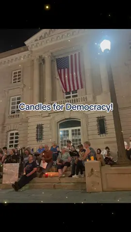 Another good Candles for Democracy event on the Square in downtown Columbia.  The first one in May we had 5 folks. The second in June, 11 or 12. Yesterday's for July, nearly 30!  The next Candles for Democracy event is tentatively scheduled for August 23. Thanks to all that came out and for keeping an activist presence in Columbia!
